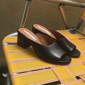 & Other Stories open toed leather mules